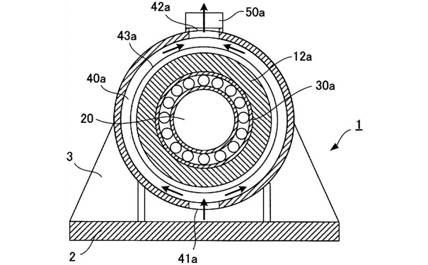 轴承冷却机构示意图 轴承冷却机构示意图